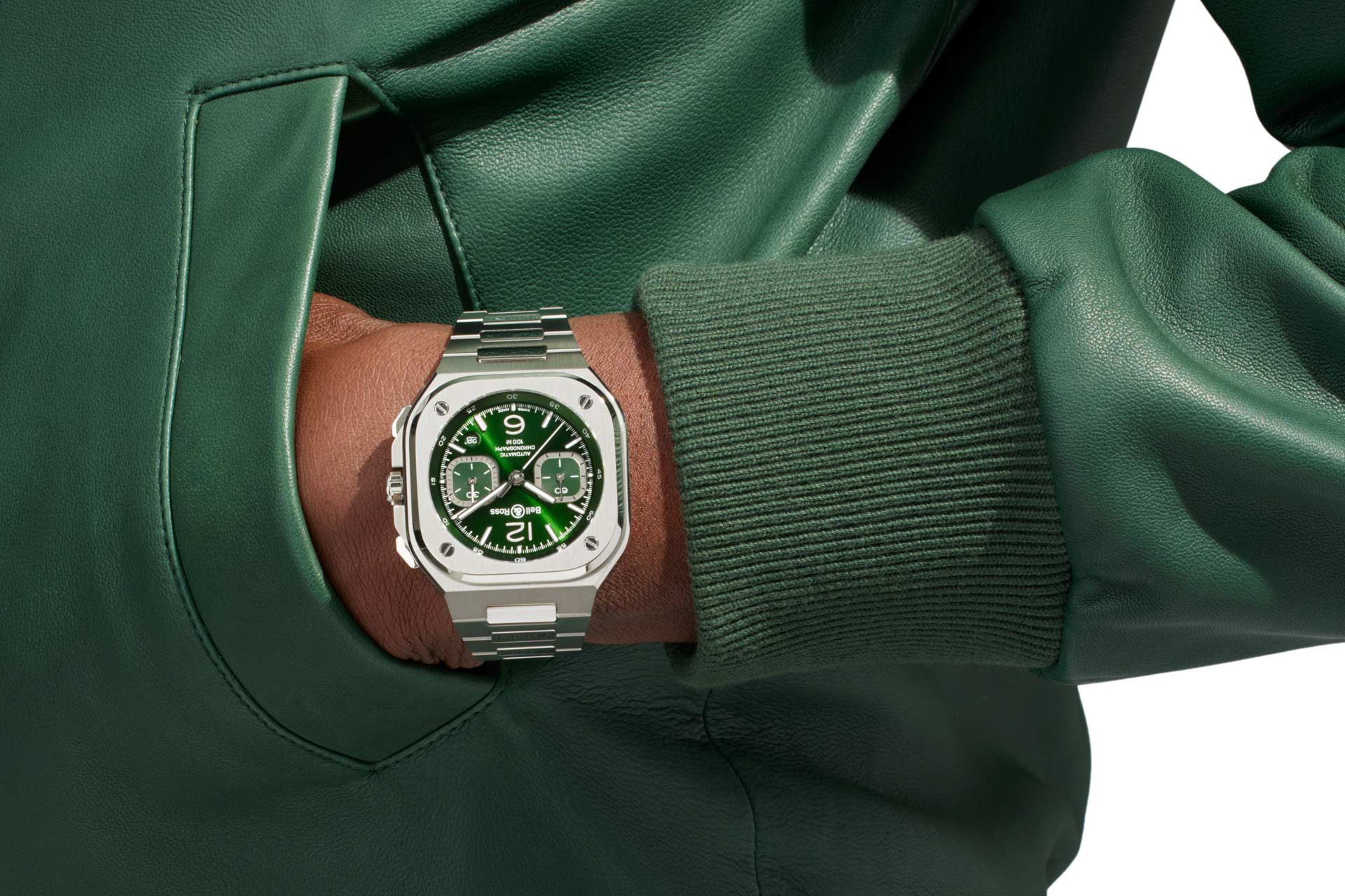 ۵Mm uGBell & RosssBR 05 Chrono Green SteelpɽX