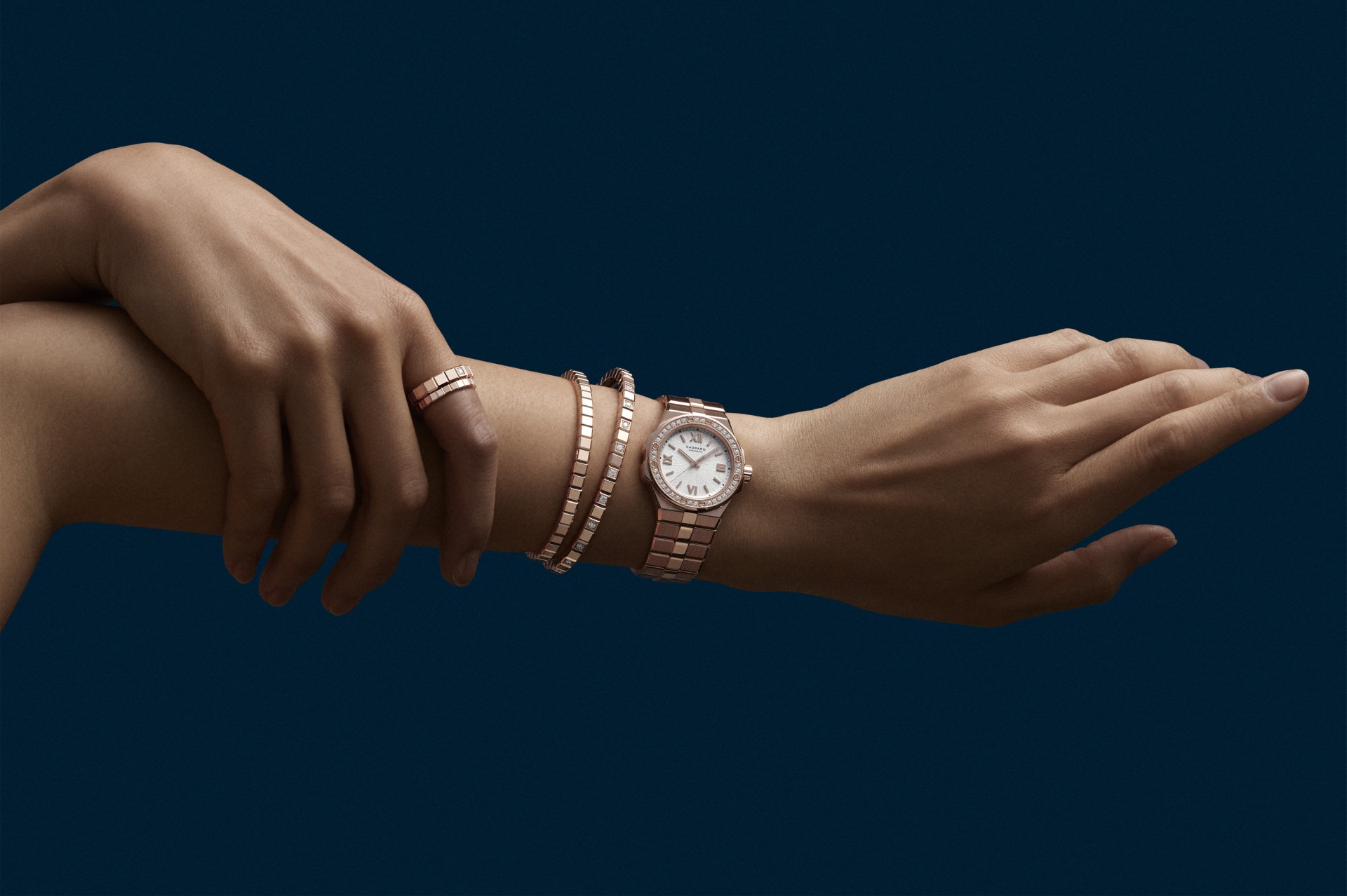 金光與鑽石輝映雄鷹魅力：蕭邦Alpine Eagle系列新添五款奢華玫瑰金腕錶