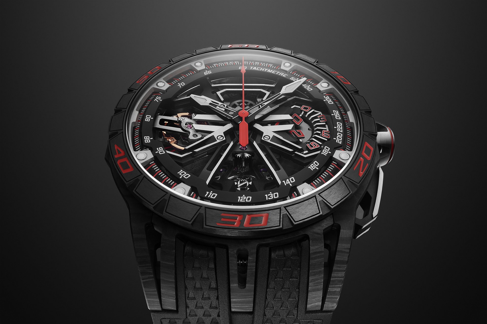 eöi tRGROGER DUBUIS Excalibur Spider Flyback Chronograph