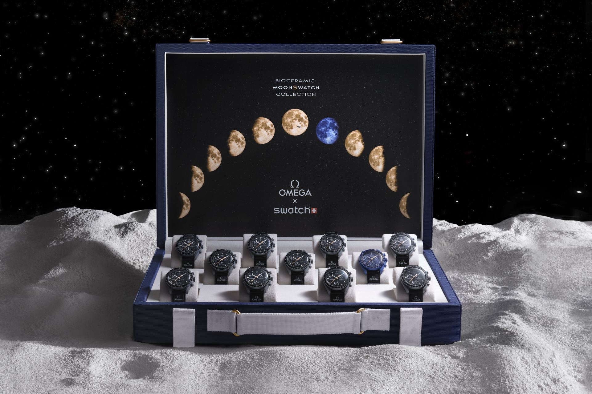 義助奧比斯： 11套歐米茄MoonSwatch Moonshine Gold行李箱盒錶募得534,670瑞士法郎