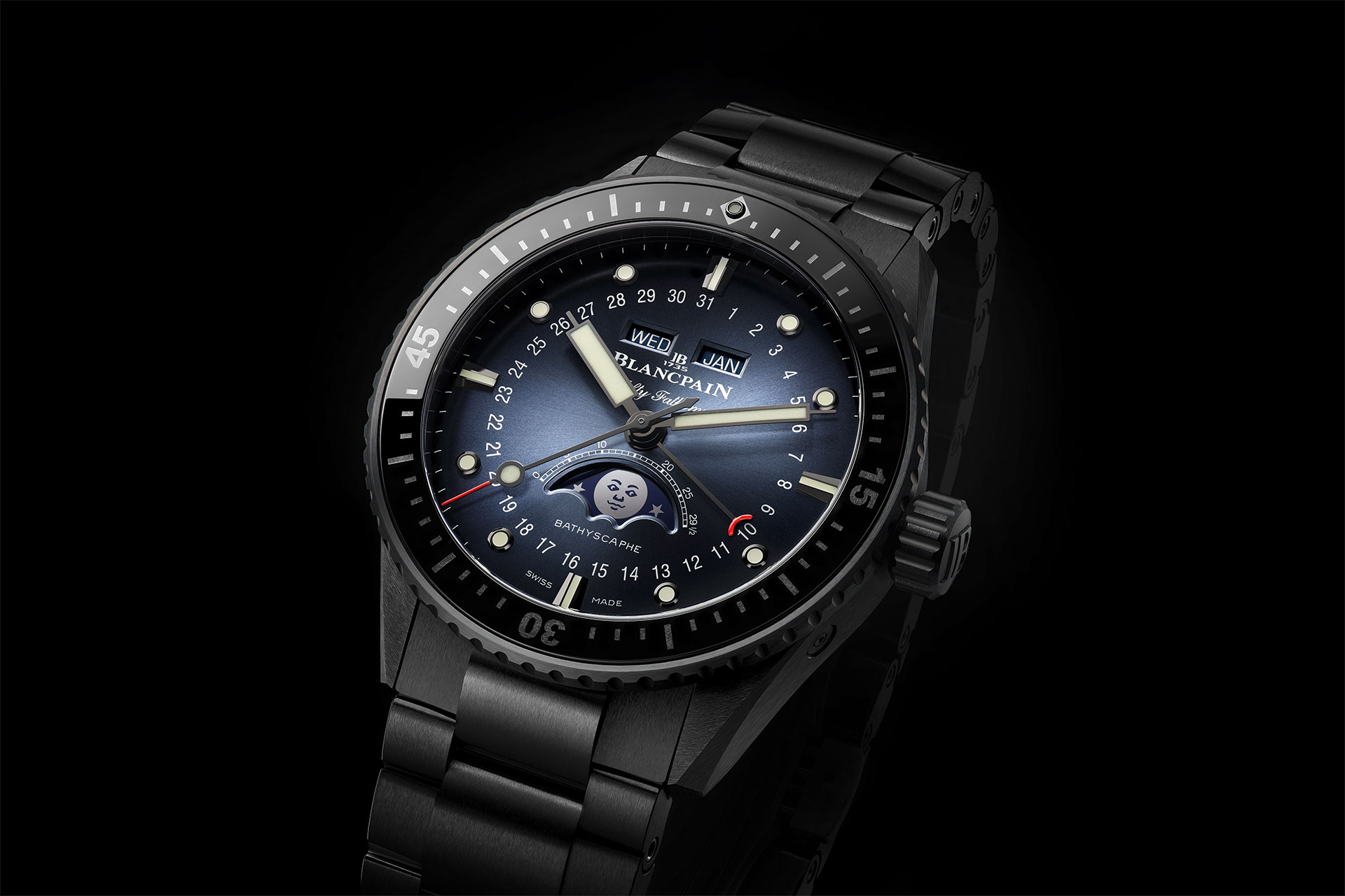 ²`¼ç¦A«×¬ð¯}¡ABLANCPAIN Fifty Fathoms Bathyscaphe¤¤Qå@²`¼ç¾¹³³²¡Áå±a´Ú¥þ·s°Ý¥@